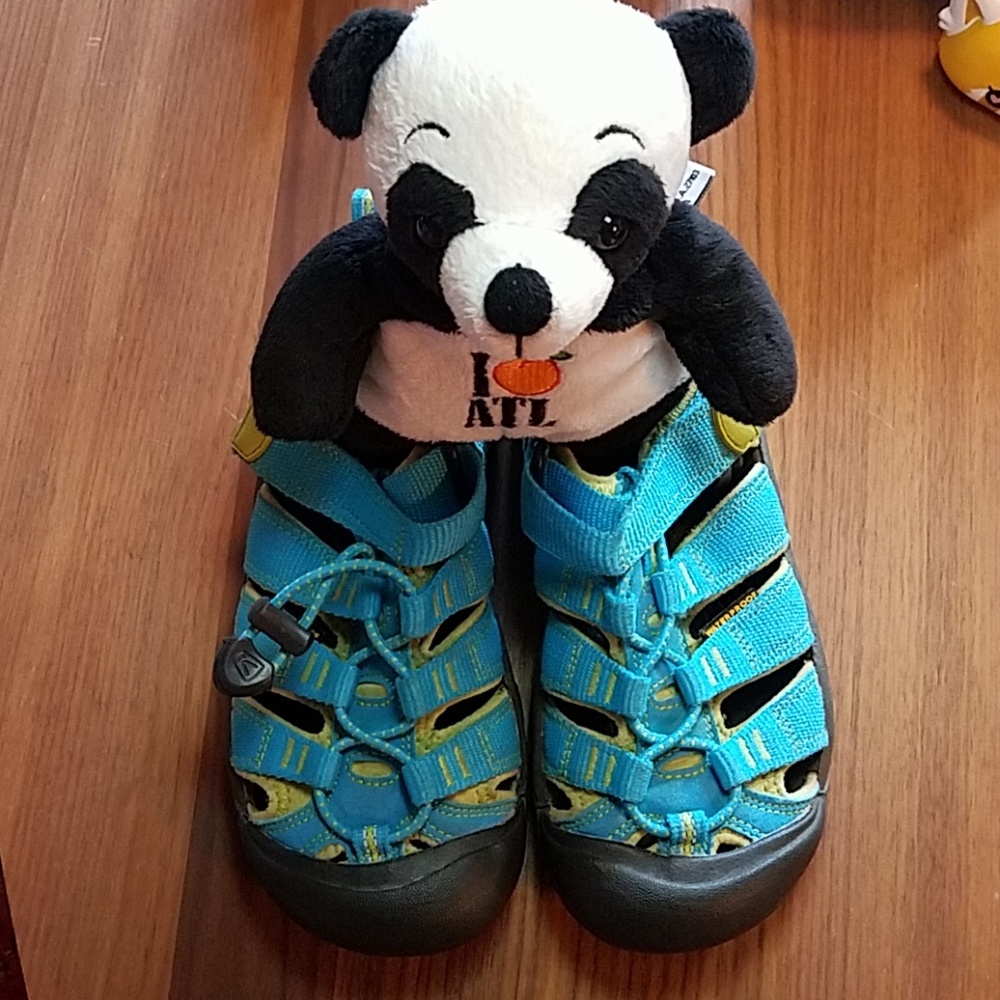 Keen Boys Water Hiking Outdoors Shoes sz 1 Teal